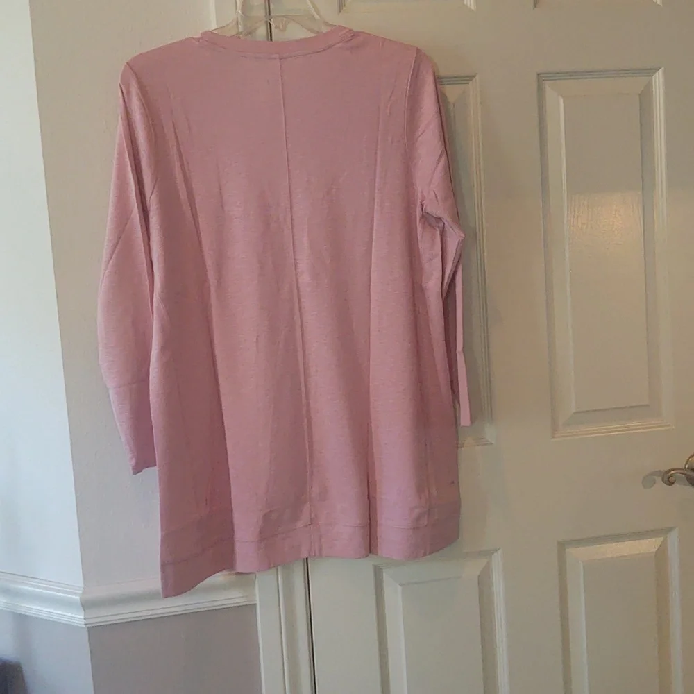 JJILL XL PIMA cotton Rose tunic - Picture 2 of 8